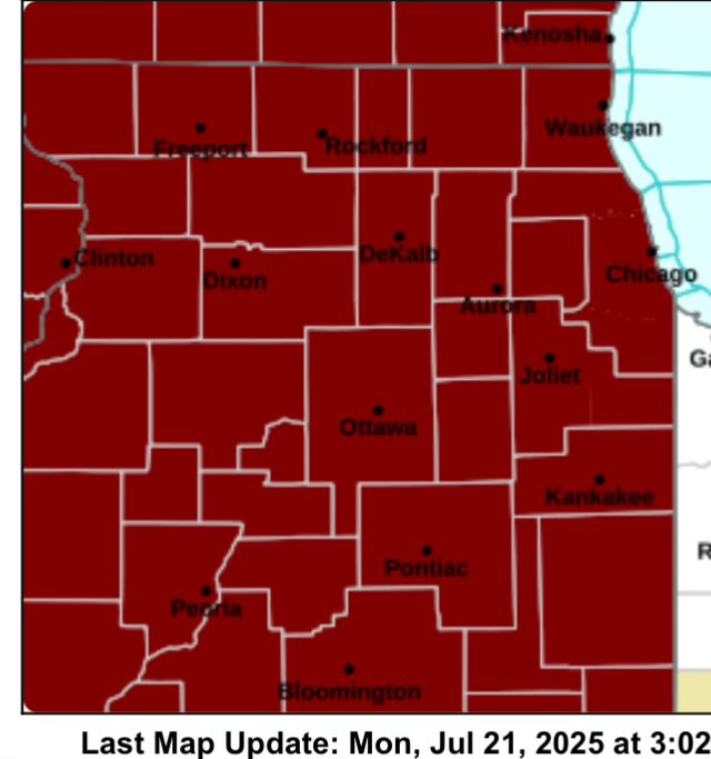 WindyCityWxMan's tweet image. Another Swamp Ass Watch
If you’re in the smoky red color, get ready to sweat
Wednesday and Thursday will have a nasty summer combo of well above normal heat and humidity. Not long lasting but intense while it is here. Some rains later Thursday will bring it back to within…