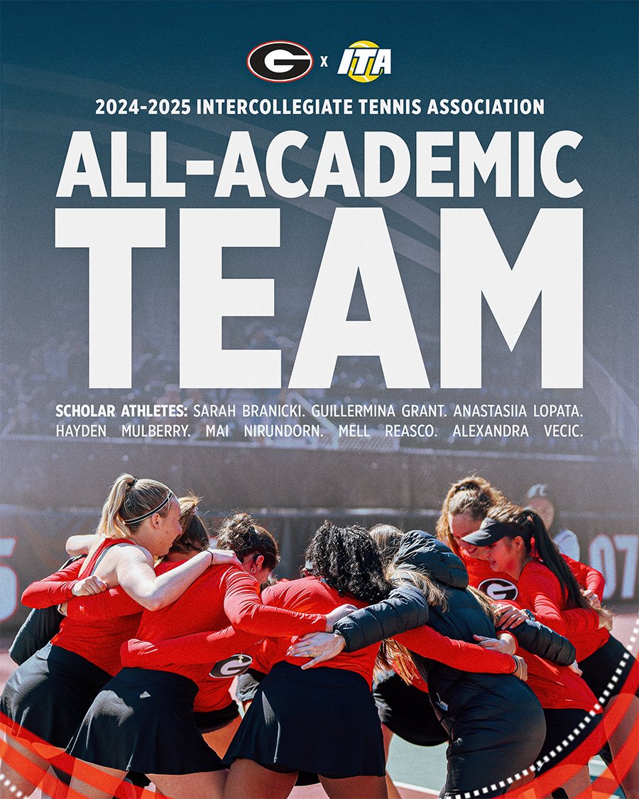 UGAWomensTennis's tweet image. Another example of National Champions on the court and in the classroom
#GoDawgs