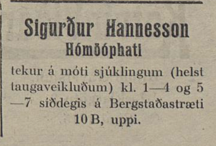 Helst taugaveikluðum...