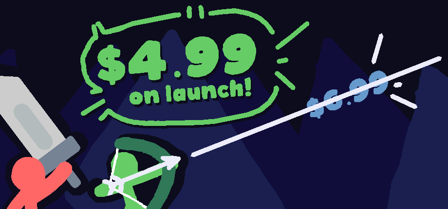 a few quick matches will only cost $5 at launch !! (and $7 after the sale)

for that price, you get:
- 3 playable characters (with more to come soon)
- 1-4 player local or online matches
- rollback netcode with quickplay and custom lobbies
- replays, training, other modes
- FUN !