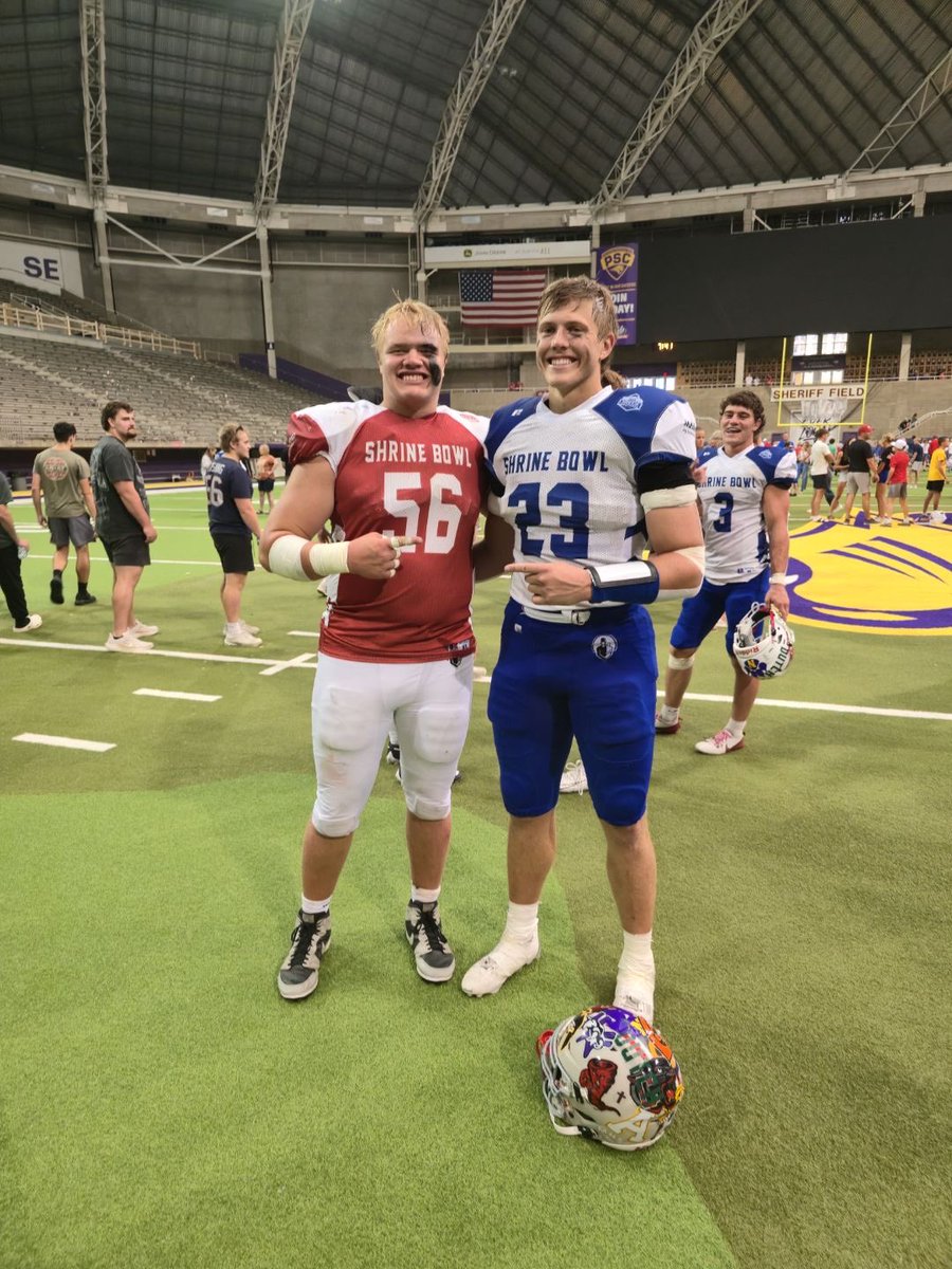 JozefReisz's tweet image. Had a great week competing at the Iowa Shrine Bowl surrounded by great athletes, but even better people!
Thank you coaches, players, and Shriners who made all of this possible! 

#morethanagame

@CoachDtjackson @Coach_Benedetto @GoJacksFB
