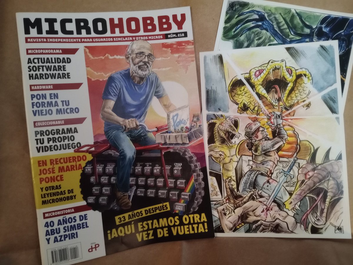 Neo_Pancho's tweet image. Ya está entre mis manos la nueva #MicroHobby @MicroHobbyPapel 😚
Se han tomado unas buenas vacaciones desde el anterior número con la portada de Lemmings 😅