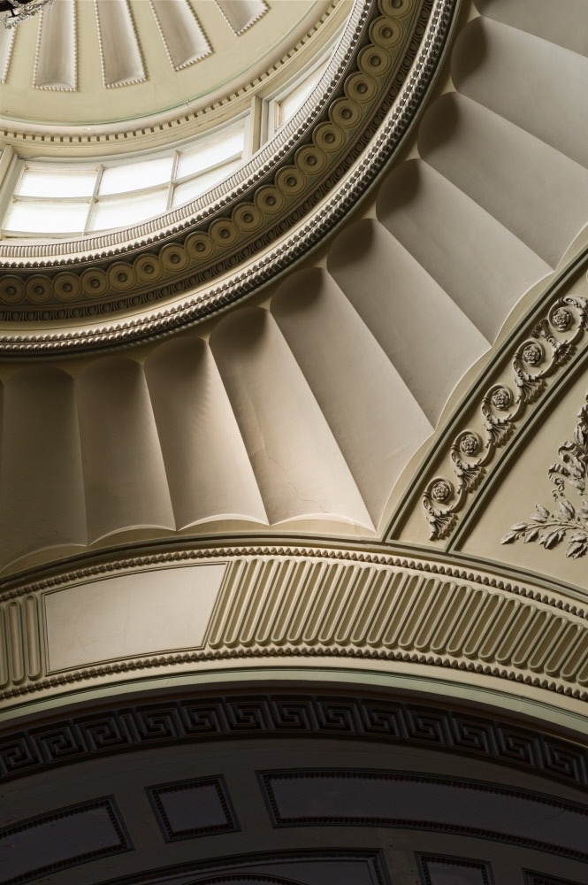 BornInArcady's tweet image. Vault of the drawing room at Wimpole Hall, Cambridgeshire, Soane