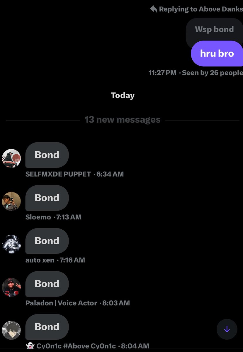 qtBond's tweet image. god i love this chat 🤣
WHO WANTS TO JOIN THE GREATEST CONTENT CREATOR GC 🤝
