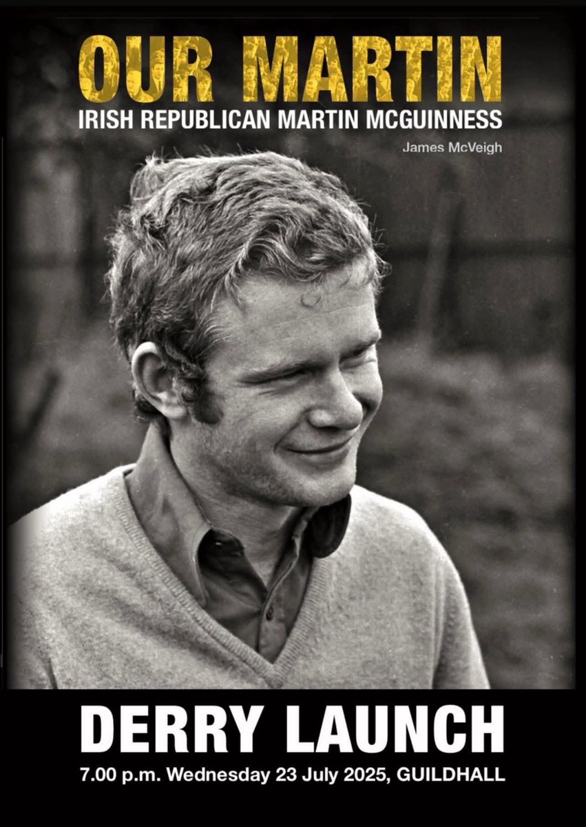 IrishUnity's tweet image. Martin McGuinness book launch in Derry this Wednesday at 7pm.
Jim McVeigh’s book is a personal account of Martin’s life from family and friends and also includes rare and previously unseen photos.
Everyone welcome.