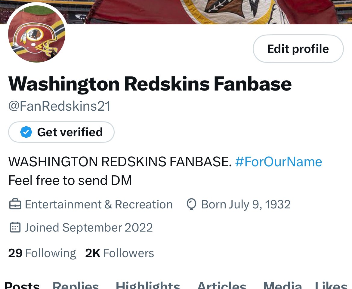 FanRedskins21's tweet image. We just got to 2k followers.
I started this because I really missed the Redskins and I didn’t see any fan talking about this.
1 year later we made so much noise even the president heard us.
We’re not stopping, we want our Redskins back
2k it’s just the start.
HTTR
#ForOurName