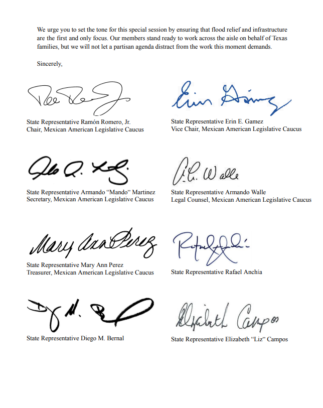 bradj_TX's tweet image. Inbox: @MALCTx Chair @RepRamonRomero and 22 other #txlege Democrats send a letter to @Burrows4TX asking that "flood relief and infrastructure are the first and only focus."
documentcloud.org/documents/2601…