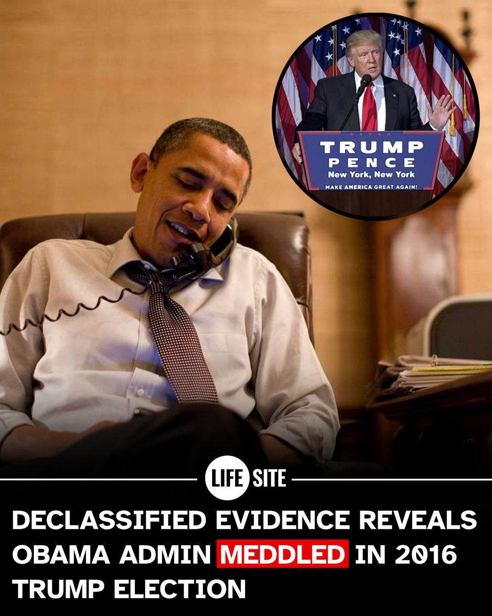 LifeSite's tweet image. Tulsi Gabbard released documents that 'detail a treasonous conspiracy by officials at the highest levels of the Obama White House to subvert the will of the American people.'
lifesitenews.com/news/declassif…