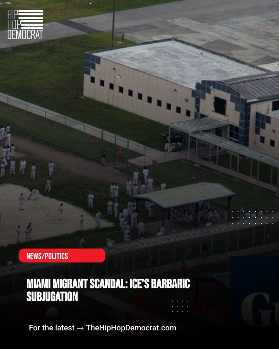 HipHopDEMOCRAT's tweet image. Miami’s immigration detention centers are under fire. Migrants are made to kneel like animals to eat off styrofoam plates. Detainees remain shackled with hands tied behind their backs described as eating “like dogs.”
To read more, visit >>>
TheHipHopDemocrat.com