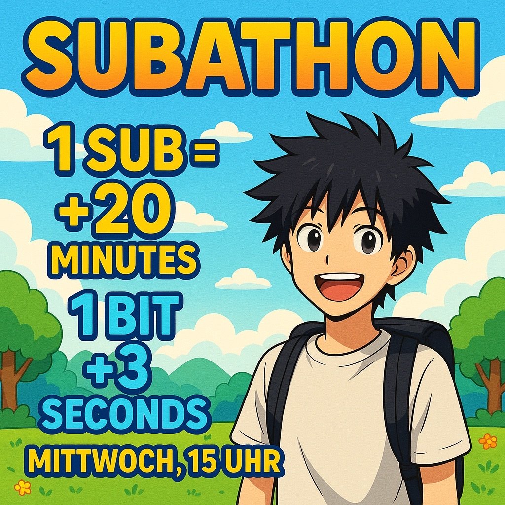 Mittwoch 15 Uhr Subathon auf Twitch❗️❗️❗️
twitch.tv/maxikingfn_
