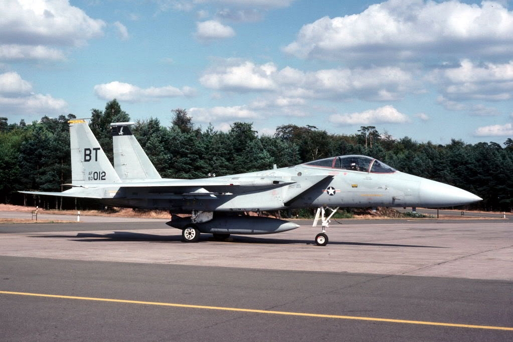 09Runway's tweet image. McDonnell Douglas F-15C Eagle 80-0012 BT. 1983.