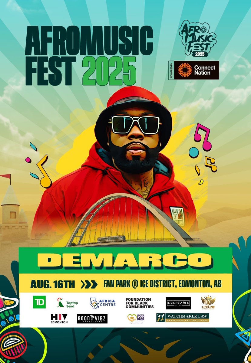 IceDistrict's tweet image. 🔥 EVENT UPDATE!! 🔥
Afro Music Fest has added DEMARCO as the Day 2 headliner! Get ready for an incredible high-octane performance from the dancehall heavyweight!
Tickets on sale soon!