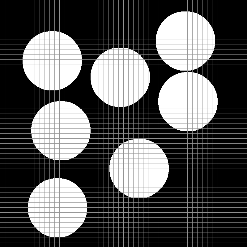 radialasymmetry's tweet image. here's another example. these are all the same exact shape, yet they all look different when downscaled because none of them are aligned perfectly with the pixel grid