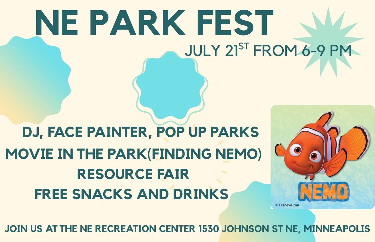 MplsWard1's tweet image. Looking forward to Ne Park Fest tonight! The rain is all gone so come stop by our table on this beautiful night.