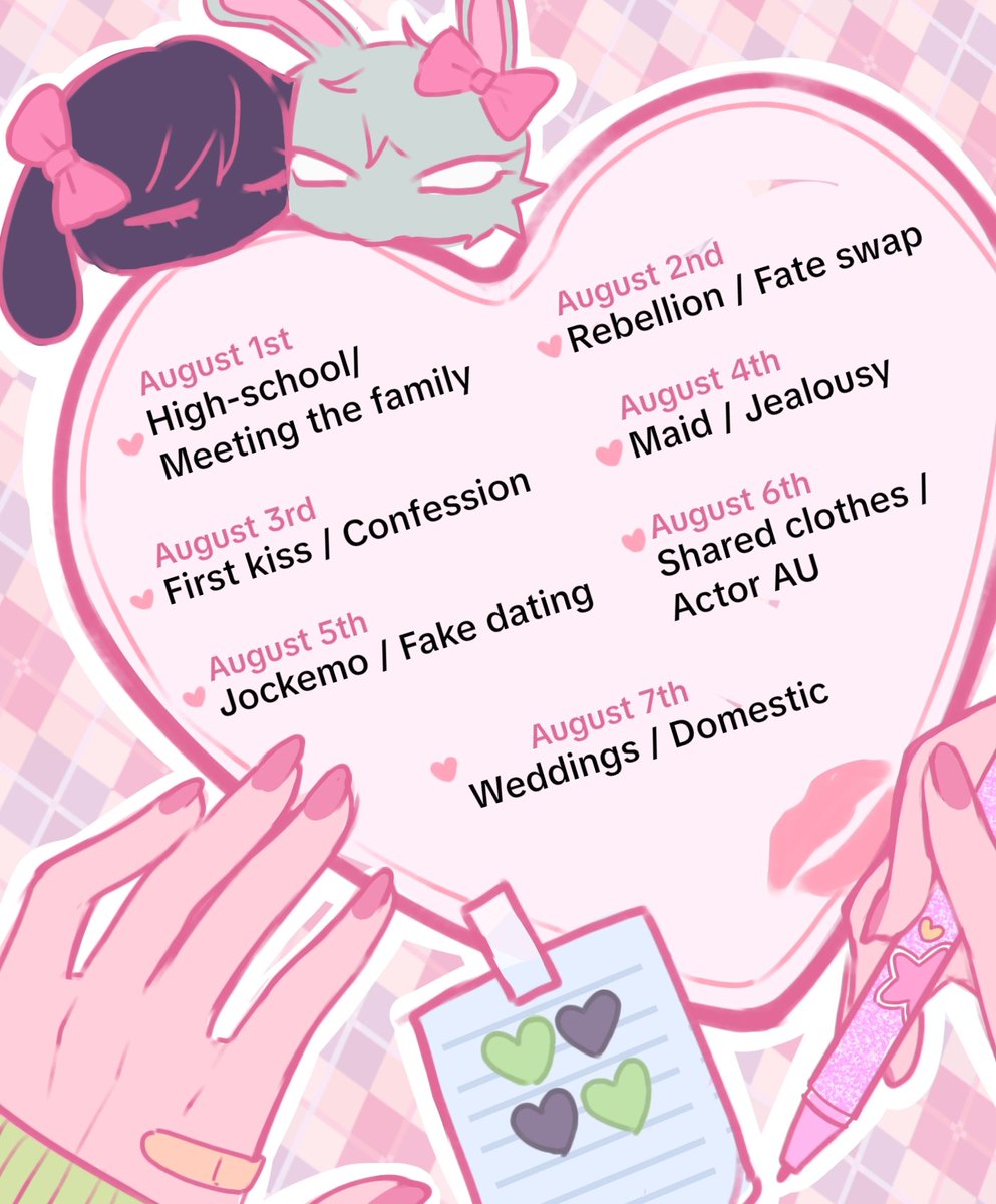 yurivantillweek's tweet photo. PROMPTS READY FOR THE WEEK! August 1st through 7th don't miss it!
#yurivtiivweek2025 🖤💚💚🖤
We're looking foward to your participation! https://t.co/eXUhac27qE