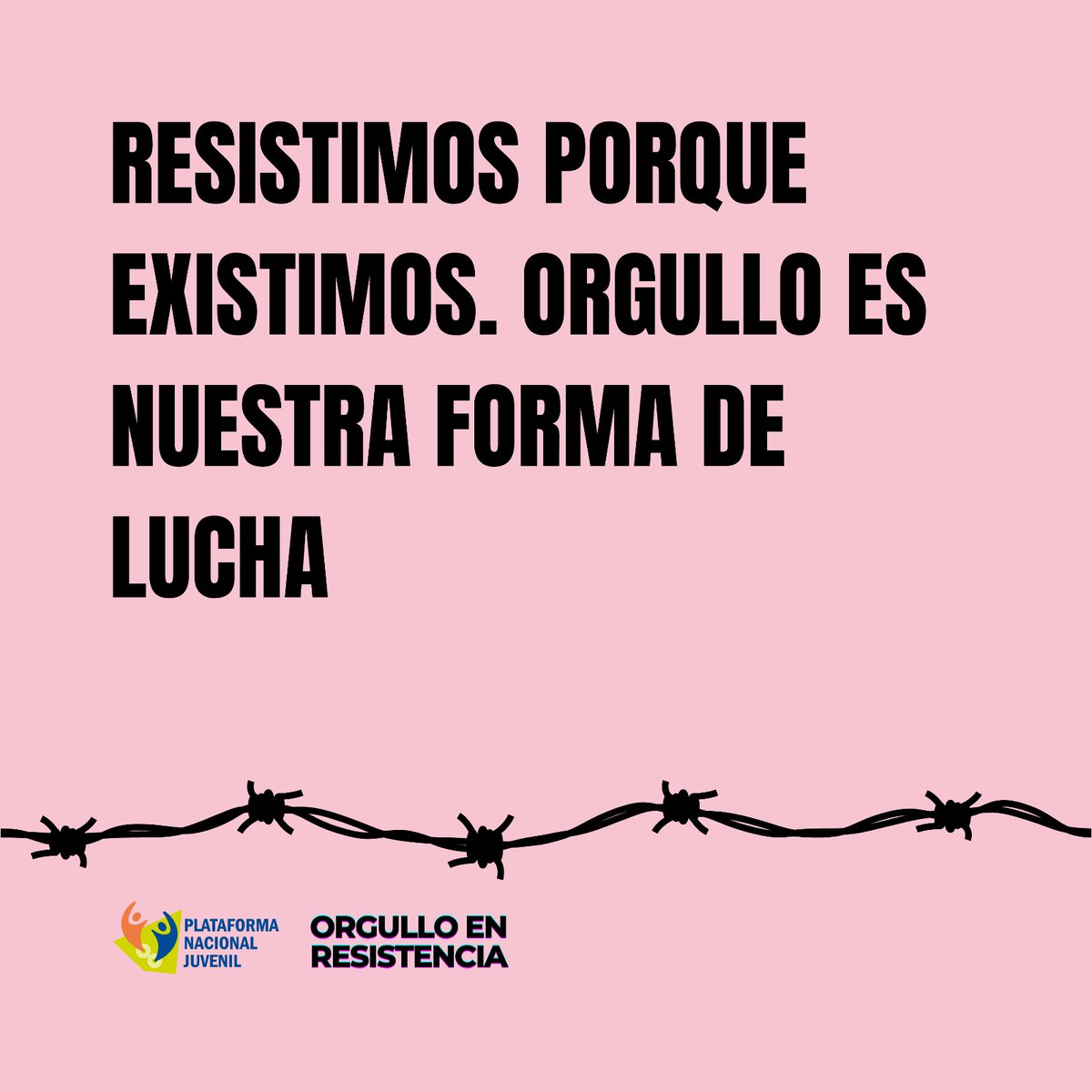 Existimos, resistimos y no nos rendimos.
Nos quieren silenciar, pero respondemos con orgullo, porque orgullo también es lucha.
#OrgulloEnResistencia