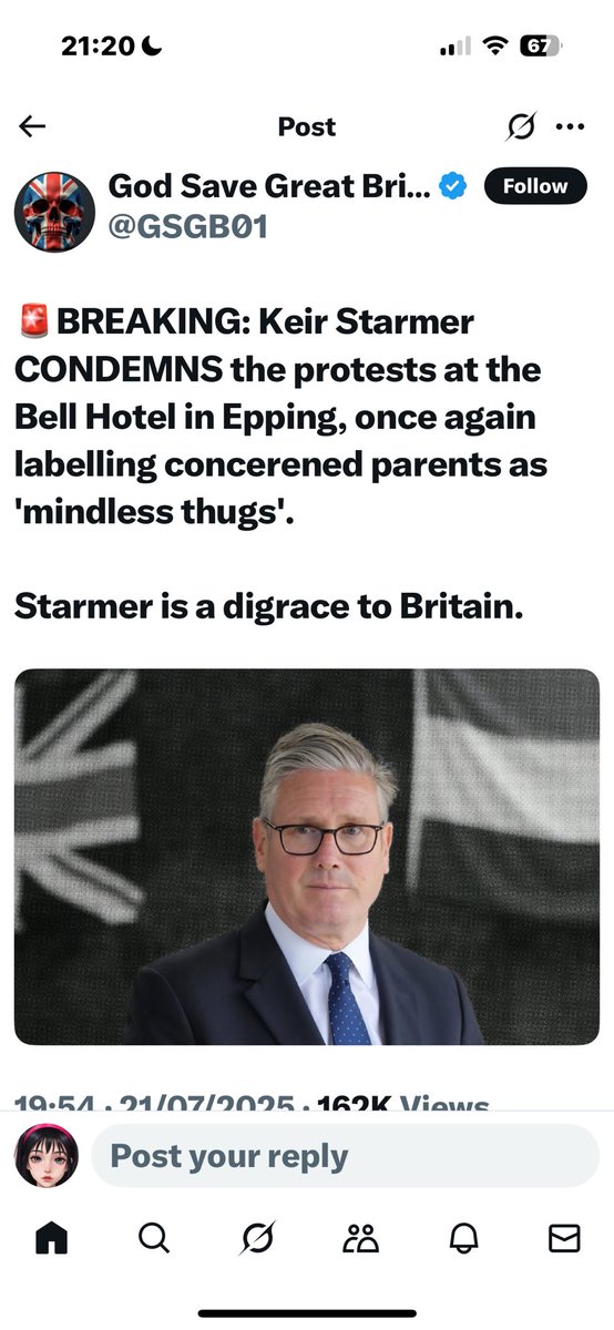 orlaminihane's tweet image. Well Well.. At least we know your stance on British Womens and Childrens Rights Starmer !! enjoy your time as PM as it wont last long !!!