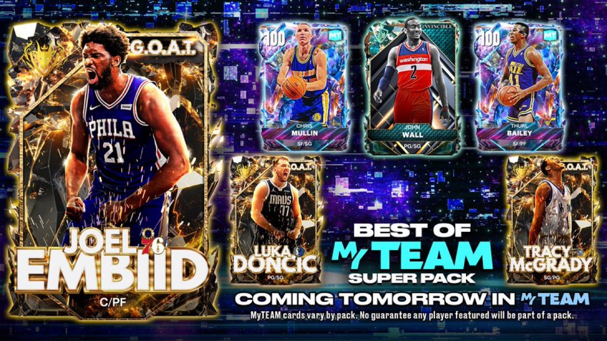 nba2kcmty's tweet image. BREAKING: The newest Best of MyTEAM Super Packs are dropping tomorrow
Via: @NBA2KMyTEAM
#NBA2K25