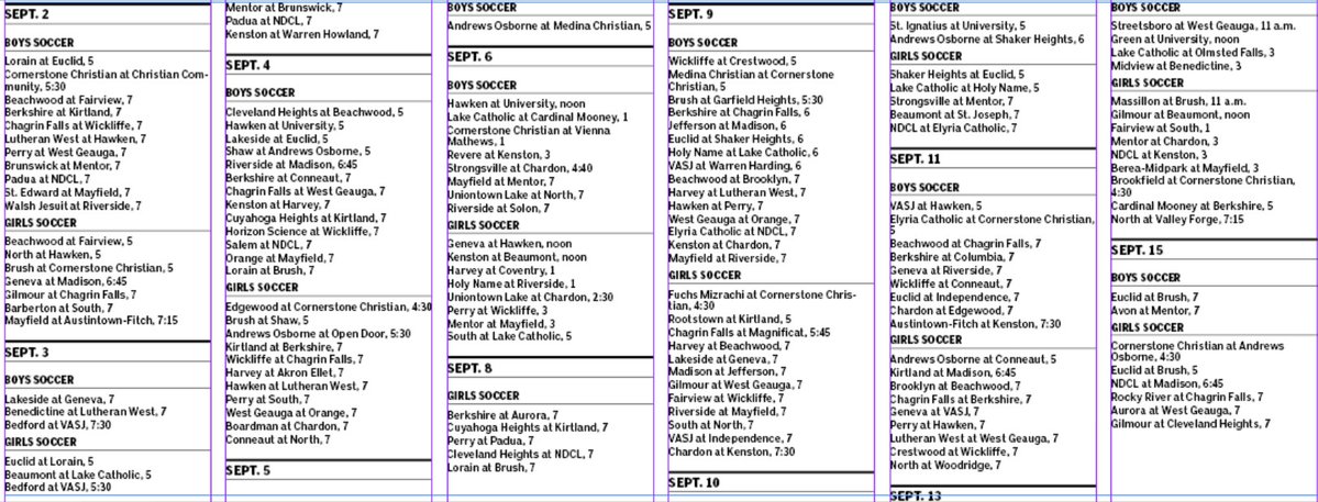 CLillstrungNH's tweet image. ⚽️ I'm ***NOT*** remotely "there" yet
But between vacation weeks, took a swing today at compiling the NH area regular-season match schedule via Dragonfly
As always, zero chance it's entirely correct for various reasons, but it should be at least close