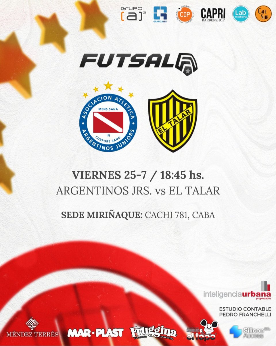 #AAAJ ⚽️ ¡Comienza el clasificatorio!

Desde este martes, #ElSemilleroDelMundo 🌎 participará del Clasificatorio Mundo Do Futsal Sub 10.

🏆 El campeón viajará a Brasil para representar a nuestro país en la Copa Mundo Do Futsal. 🙌

▶️ En vivo por el canal de YouTube FUTSALA-TV.