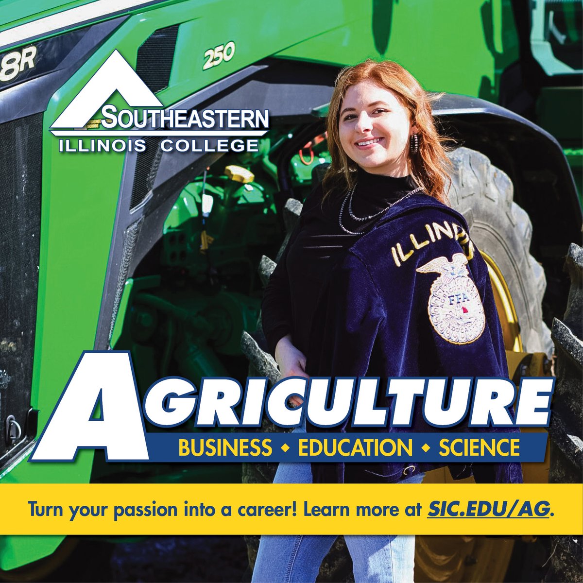 🌾 Ready to grow your future?
SIC offers Ag Business, Ag Education &amp; Ag Science degrees in partnership with Rend Lake!
Affordable, local, and built to transfer.
Start here 👉 sic.edu/AG
#FutureOfAg #SucceedInspireConnect #AgLife #GrowWithUs
