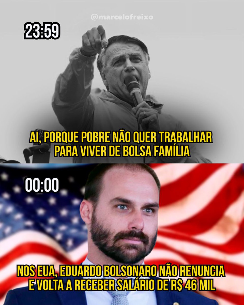 MarceloFreixo's tweet image. 0 surpresas!
A licença acabou, Bananinha não renunciou e vai voltar a receber seu salário, mesmo estando nos EUA.
Que isso, virou deputado EAD agora? Vai meter atestado pra justificar faltas e continuar recebendo dinheiro do povo?