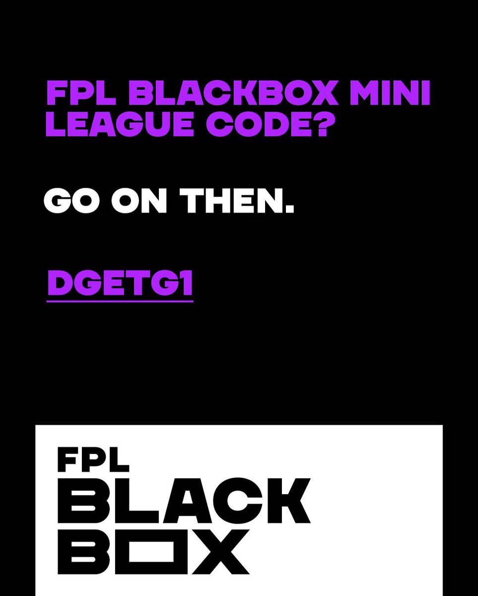 FPLBlackBox_'s tweet image. Think you’ve got what it takes? 

#fpl