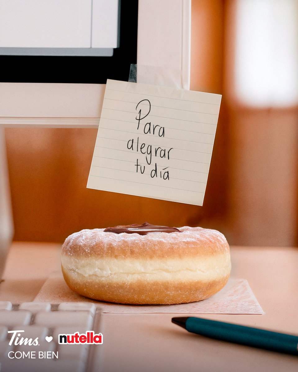 Hay detalles que alegran el día 🍩💘
Como una Dream Donut hecha con NUTELLA®… perfecta para conquistar (o dejarte conquistar).