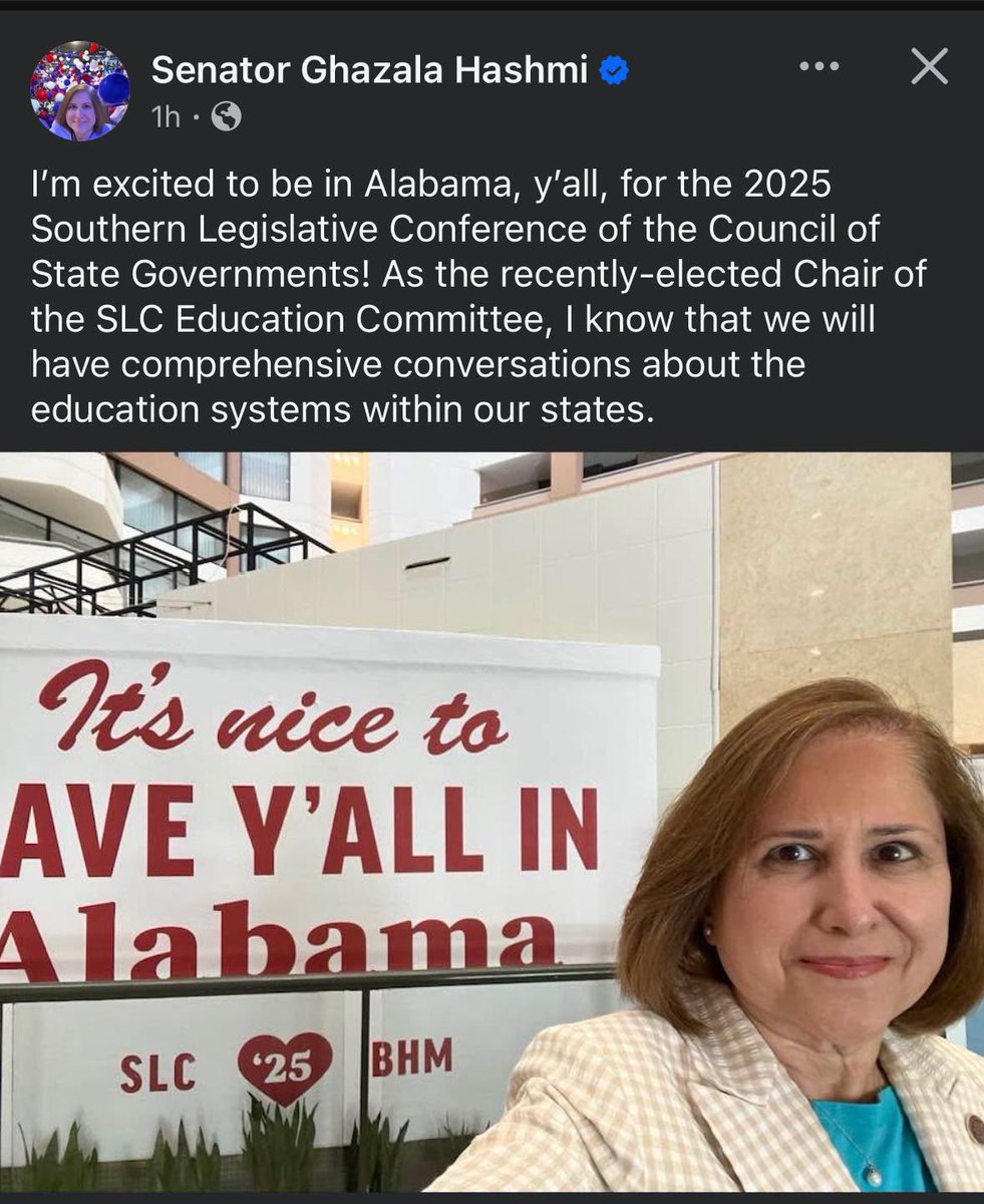 JohnReid4VA's tweet image. Someone tell the legislators in Alabama to run away fast….
NOTHING Ghazala has proposed or done in Richmond has worked out well for students or improved our government schools.
She’s the one pushing for boys in girls sports.
She’s the one calling Moms “birthing people.”…