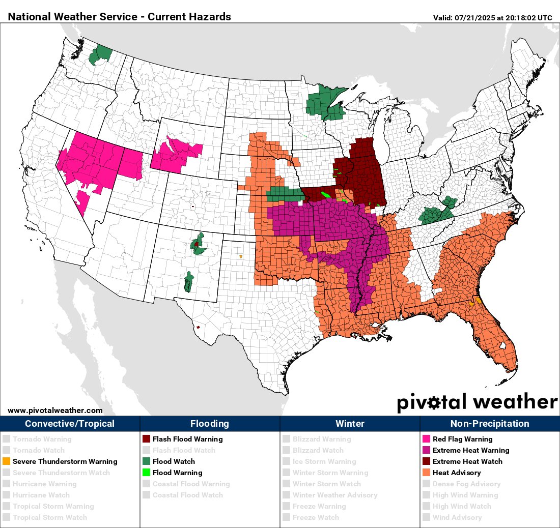 climateguyw's tweet image. Main Topic: Update on Heatwave Pemex via @washingtonpost
On the Extreme Temperature Diary - 7/20/2025
guyonclimate.com/2025/07/21/ext…
+#climate +record temp reports via @extremetemps/
@DoctorVive @BrianMcHugh2011 @MatthewCappucci
@BMcNoldy @KHayhoe