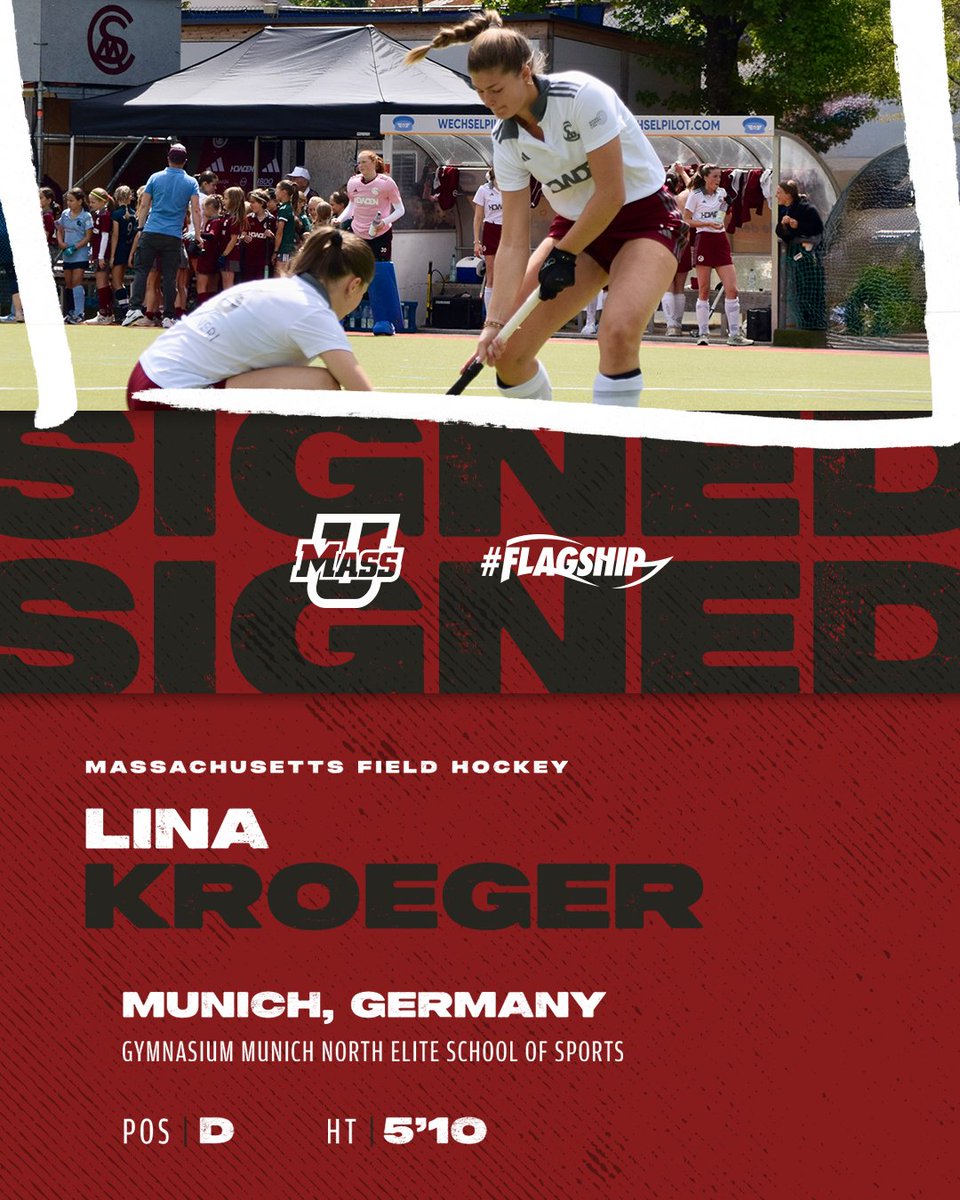 UMassFH's tweet image. Another addition in Amherst!!
Can't wait to see Lina Kroeger suit up in the maroon and white 🔴⚪️
#RollUMass x #Flagship🚩
