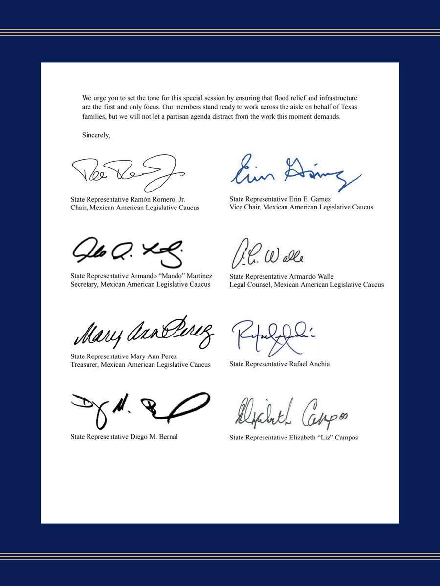 MALCTx's tweet image. MALC members sent a letter to Speaker Burrows urging the Texas House to put Texas families first by prioritizing flood relief in the special session.
Texans are still grieving and rebuilding. Our focus should be on them only. Read the full letter here. #txlege