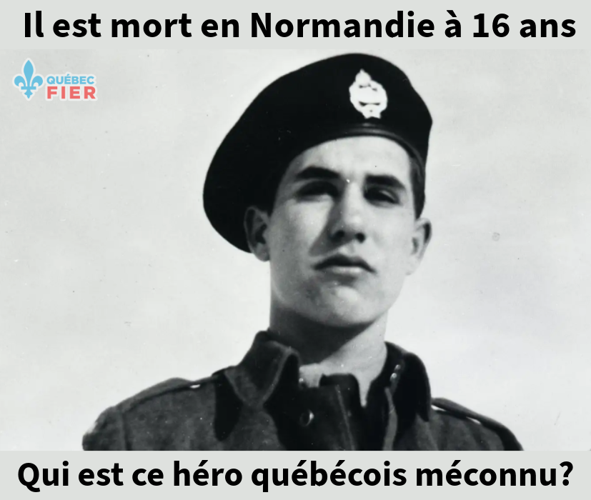 QuebecFier's tweet image. Peu de gens le savent, mais le plus jeune soldat allié mort en Normandie est un Saguenéen du nom de Gérard Doré.
Aventureux et d'apparence mature, il a menti sur son âge et s'est enrôlé dans les rangs des Fusiliers Mont-Royal à l'âge de 15 ans, en 1943.
Croyez-vous que les…