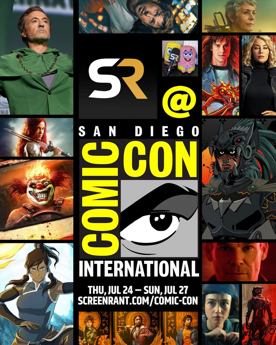 screenrant's tweet image. ScreenRant is attending #SDCC - bringing you all the announcements, interviews, and reveals from the biggest franchises in movies, TV, comics, gaming, anime, and more!
🔔 Turn on notifications and follow us for all news!
🔗 Check out all updates here: screenrant.com/comic-con/?tai…