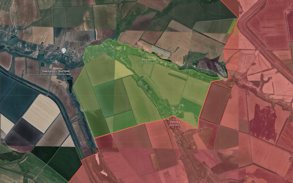 Kalibrated_Maps's tweet image. Russian forces have capture Bila Hora in the Toretsk direction.