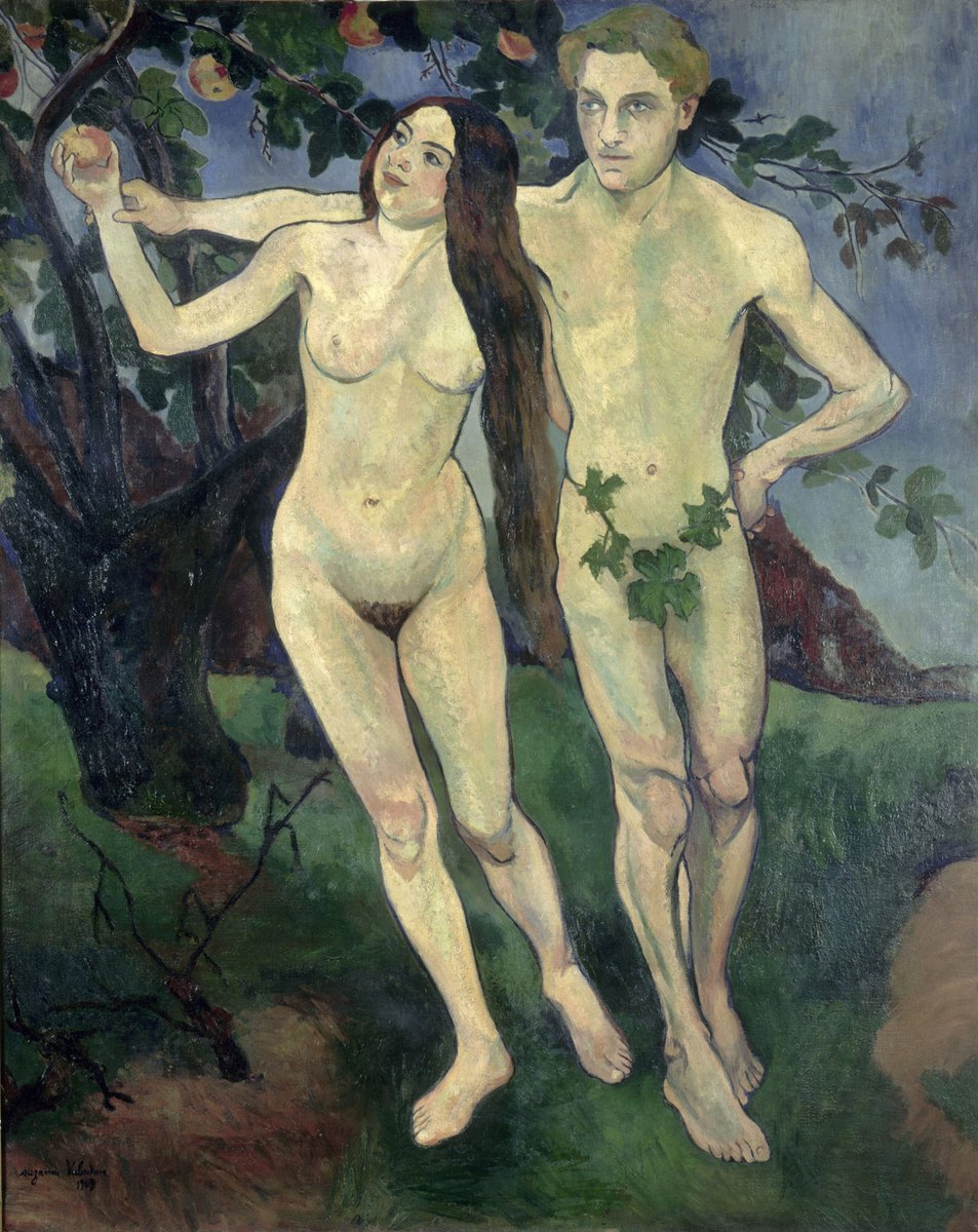 OInscendence's tweet image. "Adam and Eve", Suzanne Valadon (23 September 1865 – 7 April 1938), French