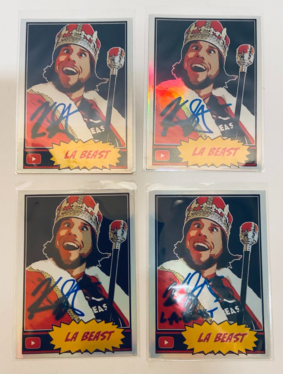 939 Art (@939art) on Twitter photo As seen in the <a href="/KevLAbeast/">L.A. Beast</a> video. I am giving away 2 of these sweet L.A. Beast autographed cards. These were sent back from the Beast due to the ink bleeding into the cards and can now be yours! The other 2 will be given away on the 939 Art Facebook page.
For your chance to As seen in the <a href="/KevLAbeast/">L.A. Beast</a> video. I am giving away 2 of these sweet L.A. Beast autographed cards. These were sent back from the Beast due to the ink bleeding into the cards and can now be yours! The other 2 will be given away on the 939 Art Facebook page.
For your chance to