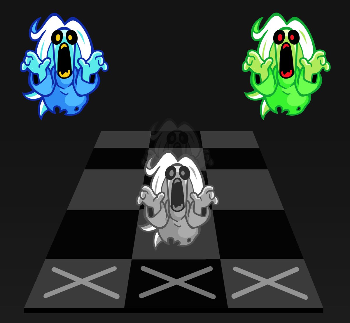 AnOddArtist's tweet image. I love #RiftoftheNecroDancer.
To the point that I designed a new enemy concept based on the Banshee from Crypt! They would be invisible until they get close, screaming a beat before you have to hit them.
Play Rift of the Necrodancer! Very fun~🎶