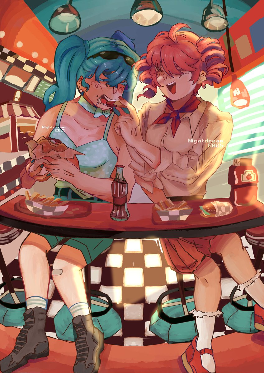 #HatsuneMiku #tetomiku #KasaneTeto #miku #fanart #ibispaint 
Remember that I am opening commissions!! :D