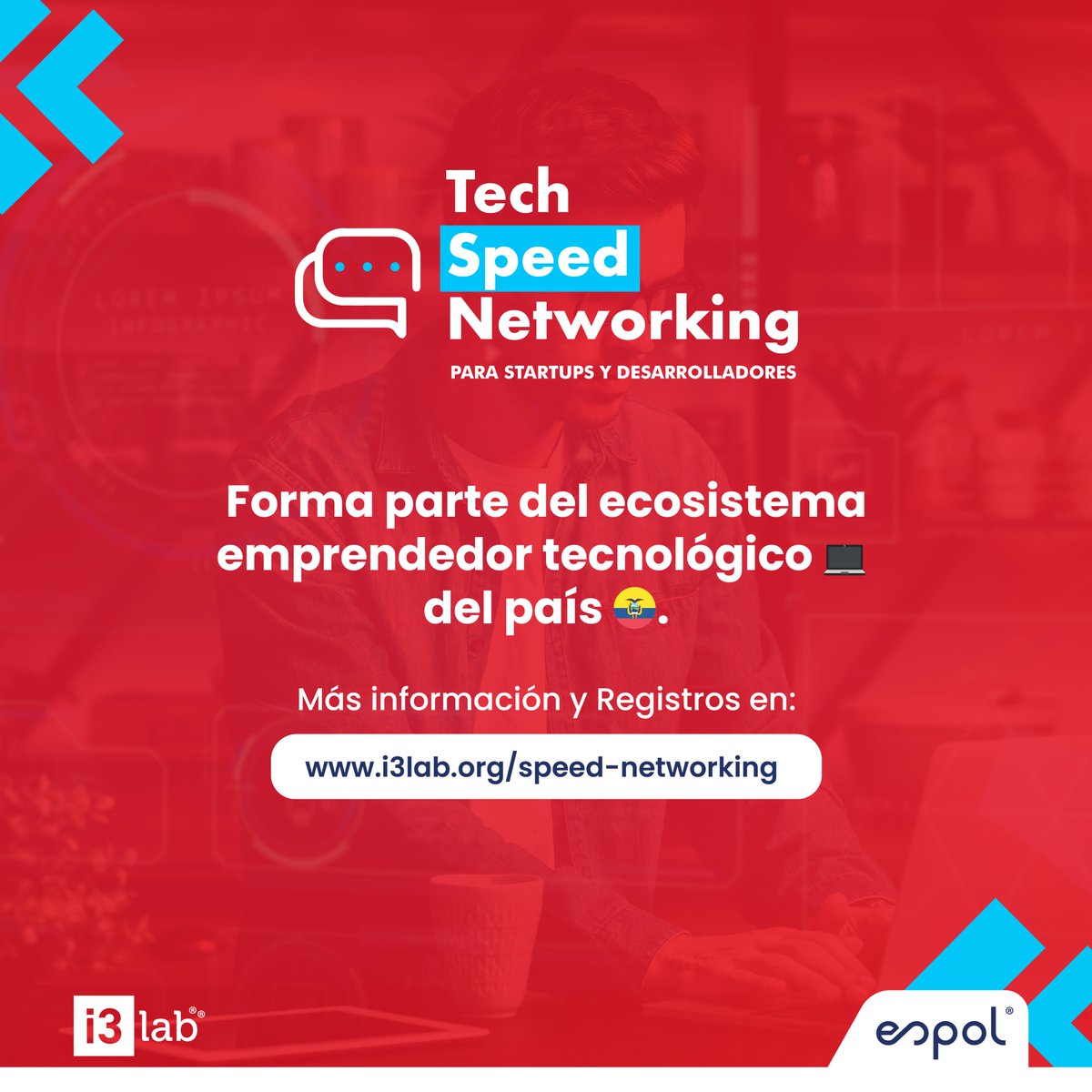 🚀 ¿Eres parte de una startup o eres desarrollador?

Conéctate en el evento online que junta talento + visión 👨‍💻✨

🗓️ 21 de agosto | 🕒 15h–18h
💡 Reuniones breves, conexiones duraderas.

🔗 Regístrate gratis ingresando a:  i3lab.org/speed-networki…

#TechNetworking #Startups