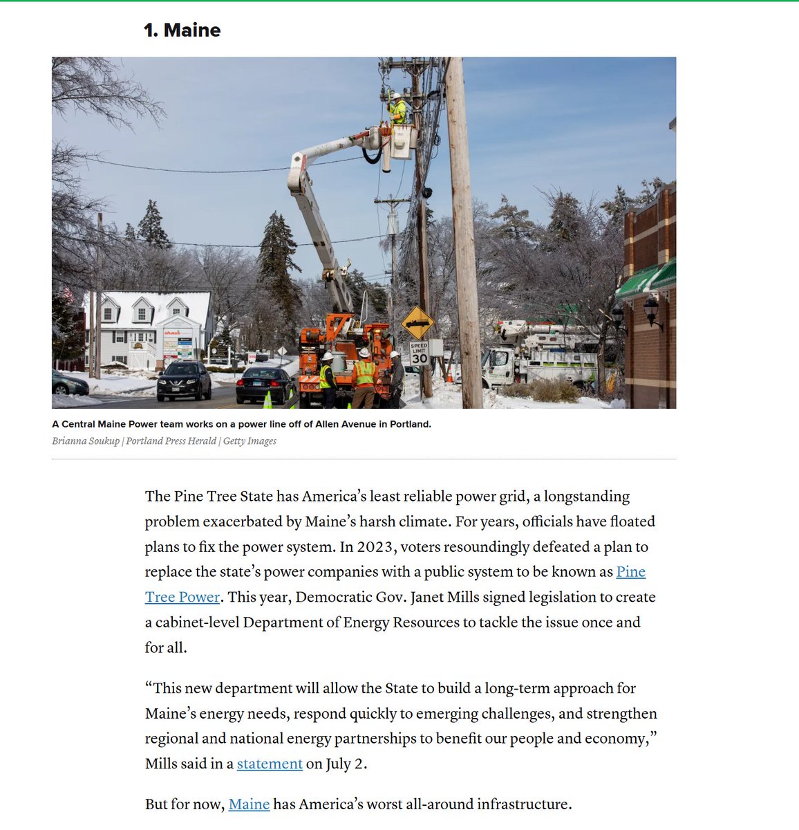 TheMaineWire's tweet image. CNBC ranks Maine as having the WORST infrastructure in America.
themainewire.com/2025/07/maine-…