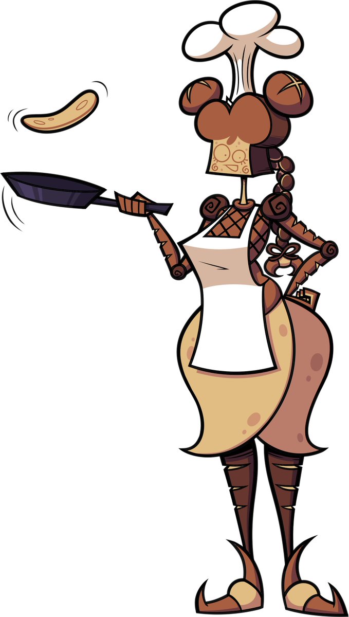 RoxoGuy's tweet image. People seemed to like the bread gurl I posted 10000 years ago so here is a full-body image I made of her now.
