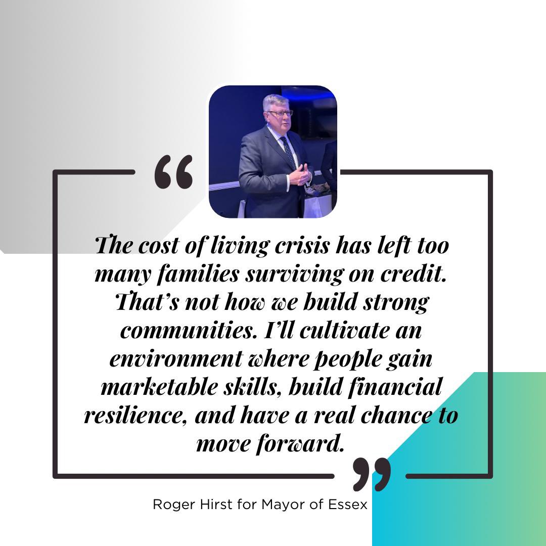 Hirst4EssexPFCC's tweet image. We need to build a culture that powers Essex forward — a culture of:
•Aspiration, not just endurance
•Financial resilience, not reliance
•Skills and self-belief that support independence, not dependency
#Hirst4Essex
#InvestmentMayor
