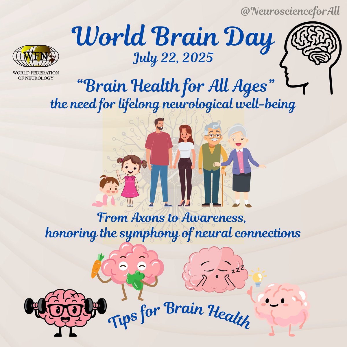 NeurosciforAll's tweet image. 🧠Celebrating ‘World Brain Day’ with @wfneurology
#neuroscienceforall