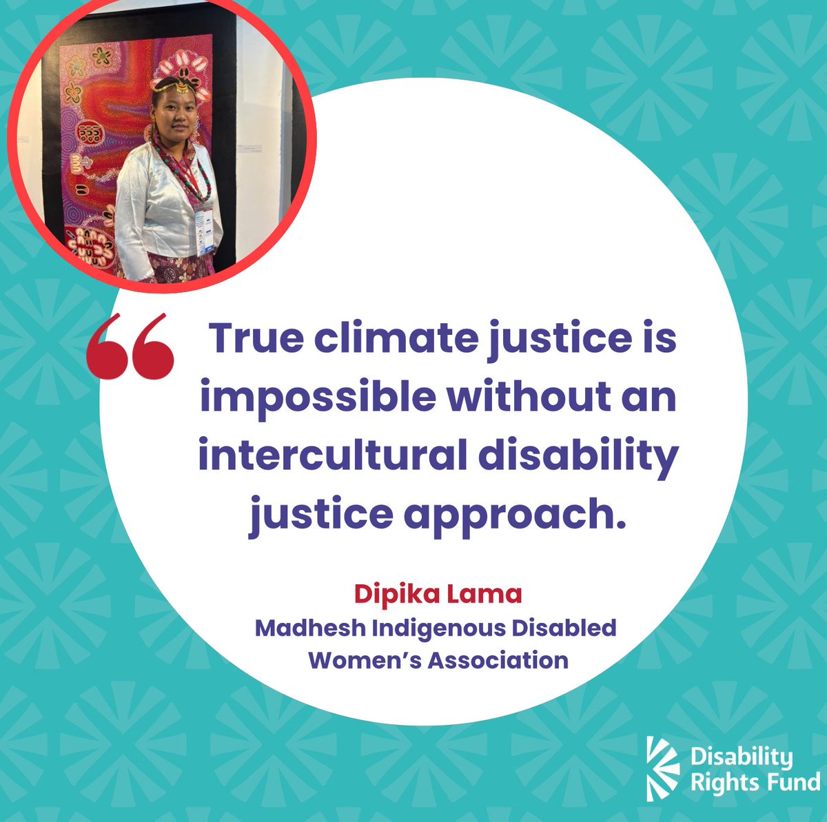 Disability Rights Fund (@disabrightsfund) on Twitter photo 🎙️ "True climate justice is impossible without an intercultural disability justice approach."
📺 ICYMI: Watch the recording of our webinar with <a href="/landislife/">Land is Life</a>, Agents of Change: Indigenous youth & women with disabilities leading climate action
🔗 Webinar: shorturl.at/S1VSK 🎙️ "True climate justice is impossible without an intercultural disability justice approach."
📺 ICYMI: Watch the recording of our webinar with <a href="/landislife/">Land is Life</a>, Agents of Change: Indigenous youth & women with disabilities leading climate action
🔗 Webinar: shorturl.at/S1VSK