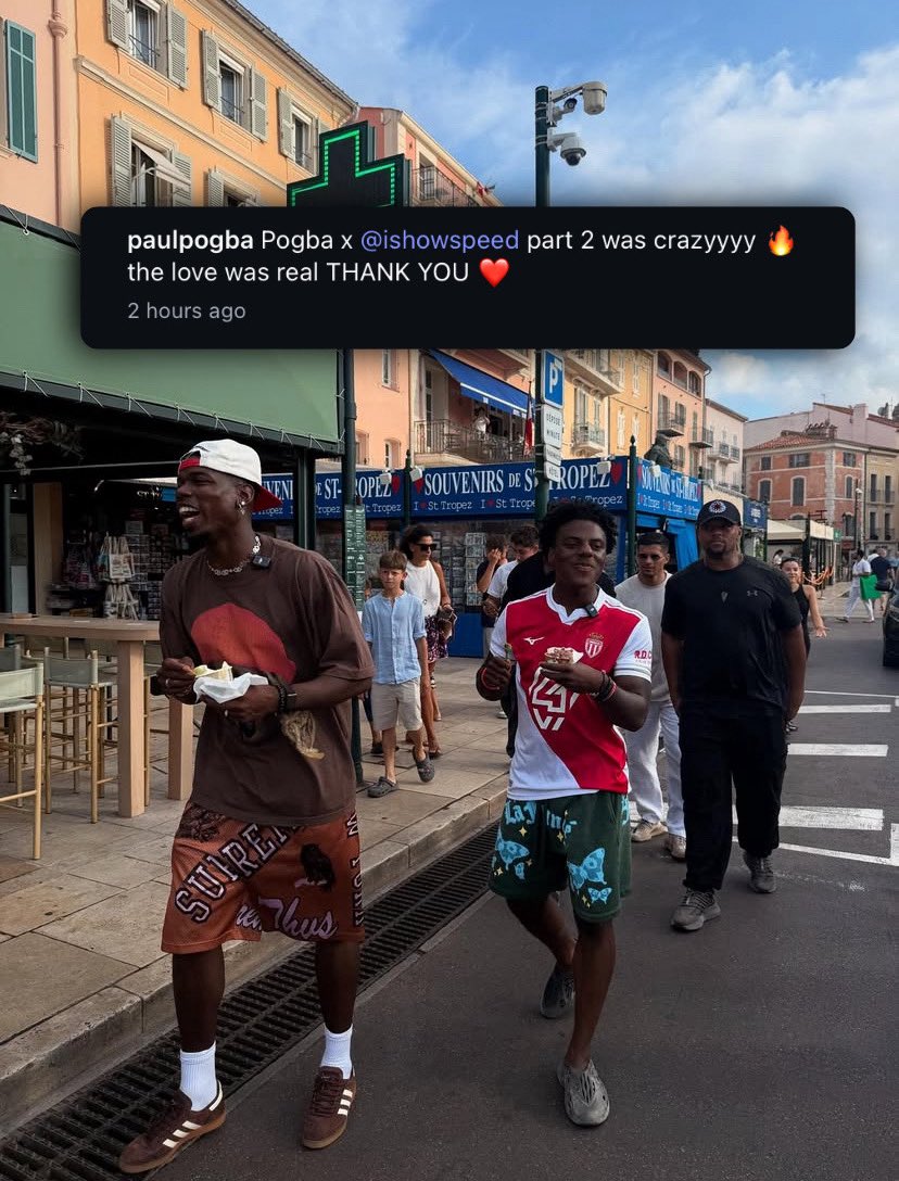 IShowSpeedHQ's tweet image. 🚨| NEW: Paul Pogba posted pictures from yesterday’s stream with Speed on Instagram, thanking the fans for all the love ❤️