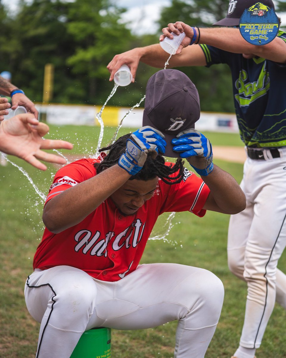 TheNECBL's tweet image. How we feelin’, Glenn?!
@danbwesterners' Glenn Green is your 2025 NECBL Home Run Derby winner 🙌 🏆
Shoutout to all our Home Run Derby participants 🫡
#TheNewEnglandLeague #NECBL