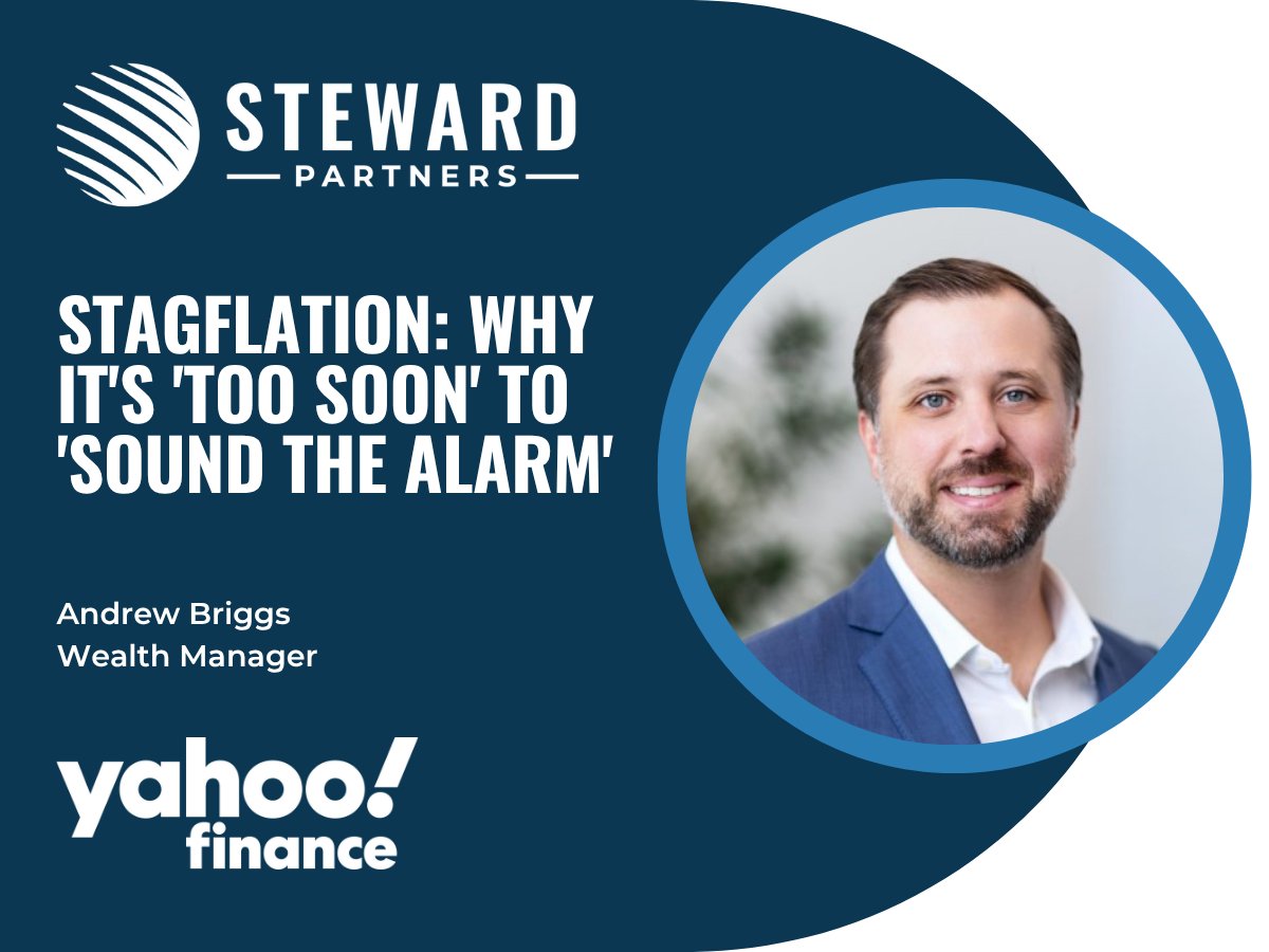 Andrew Briggs, a Plaza Advisory Group wealth manager affiliated with Steward Partners, joins Market Domination to explain why he doesn't see a #stagflation scenario unfolding.
Watch his insights and on the latest market action: ow.ly/wy5O50WsW0C
<a href="/YahooFinance/">Yahoo Finance</a>