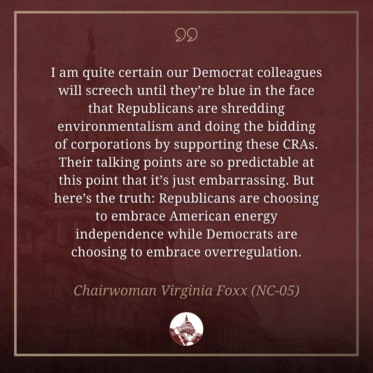 RulesReps's tweet image. .@HouseGOP knows American energy independence trumps overregulation any day of the week.
We're proud to advance common-sense measures that bear the support of local communities and cut red tape.