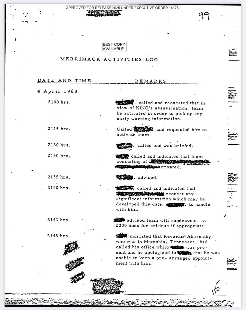 patriottakes's tweet image. Why are these MLK files redacted? Also, where are the Epstein files?